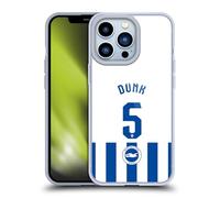 Head Case Designs Officially Licensed Brighton & Hove Albion F.C Lewis Dunk 2025/26 Players Home Kit Gel Case [Military Grade] Compatible with Apple iPhone 13 Pro and Compatible with MagSafe