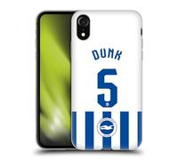 Head Case Designs Officially Licensed Brighton & Hove Albion F.C Lewis Dunk 2025/26 Players Home Kit Gel Case [Military Grade Protection] Compatible With Apple iPhone XR