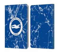 Head Case Designs Officially Licensed Brighton & Hove Albion F.C Marble Logo Leather Wallet Case Compatible With Kindle Paperwhite 1/2 / 3