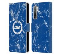 Head Case Designs Officially Licensed Brighton & Hove Albion F.C Marble Logo Leather Wallet Case Compatible With Huawei Nova 7 SE/P40 Lite 5G