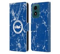 Head Case Designs Officially Licensed Brighton & Hove Albion F.C Marble Logo Leather Wallet Case Compatible With Motorola Moto G04/G04s/G24 4G
