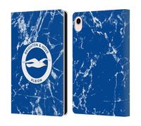 Head Case Designs Officially Licensed Brighton & Hove Albion F.C Marble Logo Leather Wallet Case Compatible With Apple iPad mini (2021/2024)