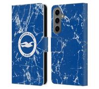 Head Case Designs Officially Licensed Brighton & Hove Albion F.C Marble Logo Leather Wallet Case Compatible With Samsung Galaxy S25