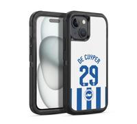 Head Case Designs Officially Licensed Brighton & Hove Albion F.C Maxim De Cuyper 2025/26 Players Home Kit Ultra-Armoured Shockproof Case [Military Grade Protection] Compatible With Apple iPhone 15