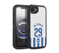Head Case Designs Officially Licensed Brighton & Hove Albion F.C Maxim De Cuyper 2025/26 Players Home Kit Ultra-Armoured Shockproof Case [Military Grade] Compatible With Apple iPhone 16e / iPhone 17e