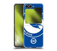 Head Case Designs Officially Licensed Brighton & Hove Albion F.C Oversized Logo Hard Back Case Compatible With Samsung Galaxy Z Flip6