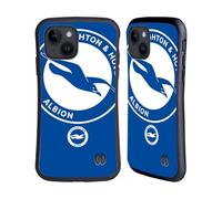 Head Case Designs Officially Licensed Brighton & Hove Albion F.C Oversized Logo Hybrid Case Compatible With Apple iPhone 15