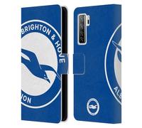 Head Case Designs Officially Licensed Brighton & Hove Albion F.C Oversized Logo Leather Wallet Case Compatible With Huawei Nova 7 SE/P40 Lite 5G