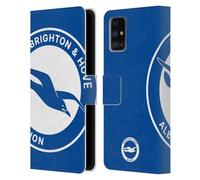 Head Case Designs Officially Licensed Brighton & Hove Albion F.C Oversized Logo Leather Wallet Case Compatible With Samsung Galaxy M31s (2020)