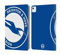 Head Case Designs Officially Licensed Brighton & Hove Albion F.C Oversized Logo Leather Wallet Case Compatible With Apple iPad Air 11 2020/2022/2024/2025