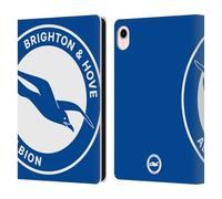 Head Case Designs Officially Licensed Brighton & Hove Albion F.C Oversized Logo Leather Wallet Case Compatible With Apple iPad mini (2021/2024)