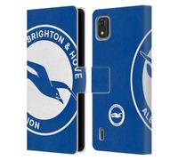 Head Case Designs Officially Licensed Brighton & Hove Albion F.C Oversized Logo Leather Wallet Case Compatible With Nokia C2 2nd Edition