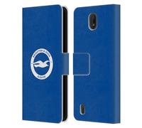 Head Case Designs Officially Licensed Brighton & Hove Albion F.C Plain Logo Leather Wallet Case Compatible With Nokia C01 Plus/C1 2nd Edition