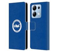 Head Case Designs Officially Licensed Brighton & Hove Albion F.C Plain Logo Leather Wallet Case Compatible With Xiaomi Redmi Note 13/13 Pro 5G