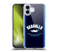 Head Case Designs Officially Licensed Brighton & Hove Albion F.C Seagulls Logo Gel Case [Military Grade Protection] Compatible with Apple iPhone 16 Plus and Compatible with MagSafe