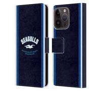 Head Case Designs Officially Licensed Brighton & Hove Albion F.C Seagulls Logo Leather Wallet Case Compatible With Apple iPhone 15 Pro