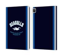 Head Case Designs Officially Licensed Brighton & Hove Albion F.C Seagulls Logo Leather Wallet Case Compatible With Apple iPad Pro 12.9 2020/2021/2022