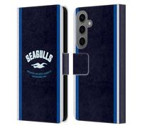 Head Case Designs Officially Licensed Brighton & Hove Albion F.C Seagulls Logo Leather Wallet Case Compatible With Samsung Galaxy S25