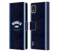Head Case Designs Officially Licensed Brighton & Hove Albion F.C Seagulls Logo Leather Wallet Case Compatible With Nokia C2 2nd Edition