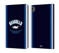 Head Case Designs Officially Licensed Brighton & Hove Albion F.C Seagulls Logo Leather Wallet Case Compatible With Apple iPad Pro 11 M4/M5 2024/2025
