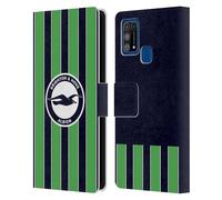 Head Case Designs Officially Licensed Brighton & Hove Albion F.C Third 2024/25 Badge Kit Leather Wallet Case Compatible With Samsung Galaxy M31 (2020)
