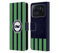 Head Case Designs Officially Licensed Brighton & Hove Albion F.C Third 2024/25 Badge Kit Leather Wallet Case Compatible With Xiaomi Mi 11 Ultra