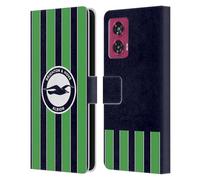 Head Case Designs Officially Licensed Brighton & Hove Albion F.C Third 2024/25 Badge Kit Leather Wallet Case Compatible With Motorola Edge 50 Fusion