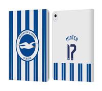 Head Case Designs Officially Licensed Brighton & Hove Albion F.C Yankuba Minteh 2024/25 Players Home Kit Leather Wallet Case Compatible With Apple iPad Air 13 2024/2025