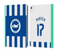 Head Case Designs Officially Licensed Brighton & Hove Albion F.C Yankuba Minteh 2025/26 Players Home Kit Leather Wallet Case Compatible With Apple iPad Air 11 2020/2022/2024/2025