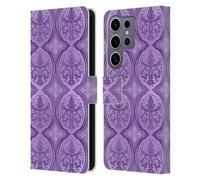 Head Case Designs Officially Licensed Brigid Ashwood Acanthus Swirl Patterns Leather Wallet Case Compatible with Samsung Galaxy S25 Ultra