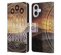 Head Case Designs Officially Licensed Brigid Ashwood Awen Celtic Wisdom 3 Leather Wallet Case Compatible With Apple iPhone 16