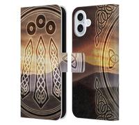 Head Case Designs Officially Licensed Brigid Ashwood Awen Celtic Wisdom 3 Leather Wallet Case Compatible With Apple iPhone 16 Plus