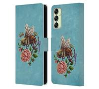 Head Case Designs Officially Licensed Brigid Ashwood Bee Love 2 Vintage Romance 2 Leather Wallet Case Compatible With Samsung Galaxy A14 5G