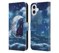 Head Case Designs Officially Licensed Brigid Ashwood Black Cat Celtic Wisdom 2 Leather Wallet Case Compatible With Apple iPhone 16 Plus