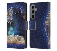 Head Case Designs Officially Licensed Brigid Ashwood Black Cat Magic Cats Leather Wallet Case Compatible With Samsung Galaxy S25