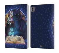 Head Case Designs Officially Licensed Brigid Ashwood Black Cat Magic Cats Leather Wallet Case Compatible With Apple iPad Pro 11 M4/M5 2024/2025