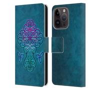 Head Case Designs Officially Licensed Brigid Ashwood Celtic Crosses Leather Wallet Case Compatible With Apple iPhone 15 Pro
