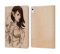 Head Case Designs Officially Licensed Brigid Ashwood Energy Crisis Steampunk Leather Wallet Case Compatible With Apple iPad Air 13 2024/2025