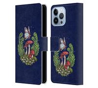 Head Case Designs Officially Licensed Brigid Ashwood Evening Toadstools 2 Vintage Romance 2 Leather Wallet Case Compatible With Apple iPhone 13 Pro Max