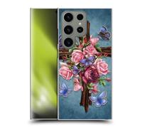 Head Case Designs Officially Licensed Brigid Ashwood Flower Crosses Hard Back Case Compatible With Samsung Galaxy S24 Ultra 5G
