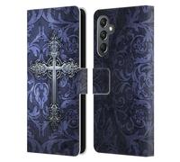 Head Case Designs Officially Licensed Brigid Ashwood Gothic Crosses Leather Wallet Case Compatible With Samsung Galaxy A25 5G