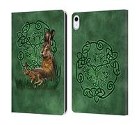 Head Case Designs Officially Licensed Brigid Ashwood Hare Celtic Wisdom 2 Leather Wallet Case Compatible With Apple iPad 10.9 (2022/2025)
