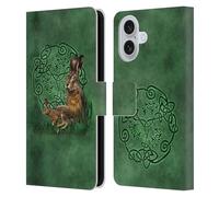 Head Case Designs Officially Licensed Brigid Ashwood Hare Celtic Wisdom 2 Leather Wallet Case Compatible With Apple iPhone 16