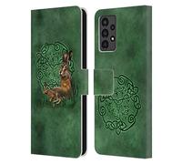 Head Case Designs Officially Licensed Brigid Ashwood Hare Celtic Wisdom 2 Leather Wallet Case Compatible With Samsung Galaxy A13 (2022)