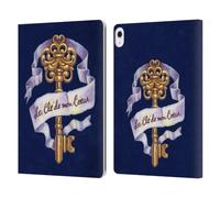 Head Case Designs Officially Licensed Brigid Ashwood Key To My Heart 2 Vintage Romance 2 Leather Wallet Case Compatible With Apple iPad Air 13 2024/2025