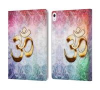 Head Case Designs Officially Licensed Brigid Ashwood OM Sacred Symbols Leather Wallet Case Compatible With Apple iPad Air 13 2024/2025
