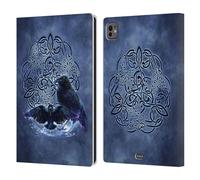 Head Case Designs Officially Licensed Brigid Ashwood Raven Celtic Wisdom Leather Wallet Case Compatible With Apple iPad Pro 11 M4/M5 2024/2025