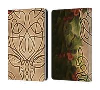 Head Case Designs Officially Licensed Brigid Ashwood Stag Celtic Wisdom 3 Leather Wallet Case Compatible With Amazon Kindle 11th Gen (2024)