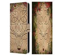 Head Case Designs Officially Licensed Brigid Ashwood Stag Celtic Wisdom 3 Leather Wallet Case Compatible With Samsung Galaxy S25 FE