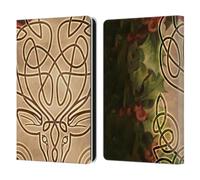 Head Case Designs Officially Licensed Brigid Ashwood Stag Celtic Wisdom 3 Leather Wallet Case Compatible With Amazon Kindle Paperwhite 6